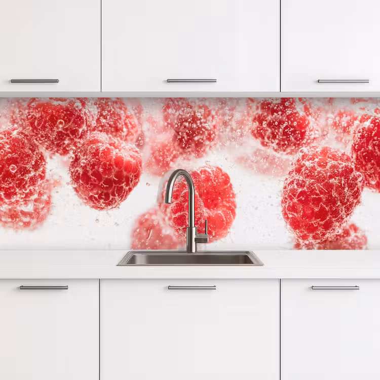 Keuken achterwand - Fruit - Water - Bubbels - Rood — 4
