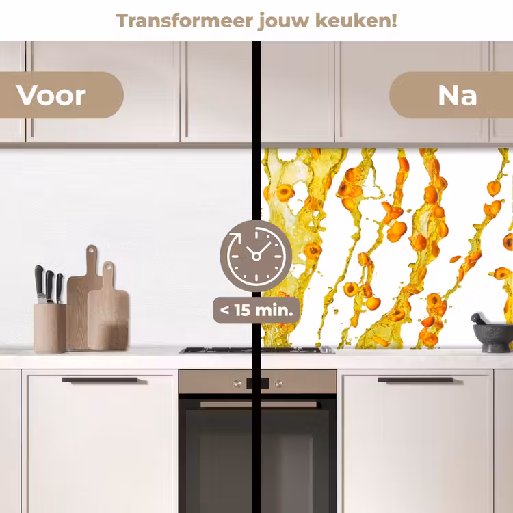 Keuken achterwand - Oranje - Geel - Splash - Fruit — 3