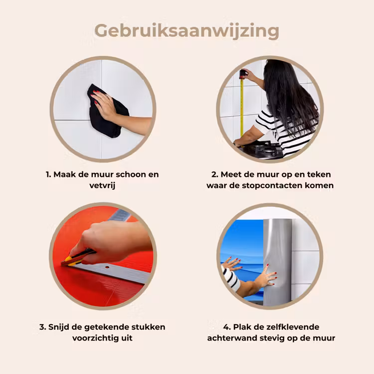 Keuken achterwand - Golven - Helder - Blauw — 8