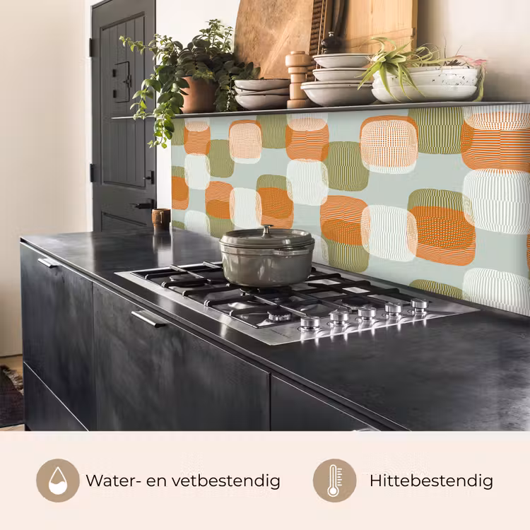 Keuken achterwand - Retro - Patroon - Pastel — 5