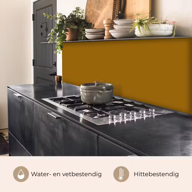 Keuken achterwand - Goud - Luxe - Interieur — 5