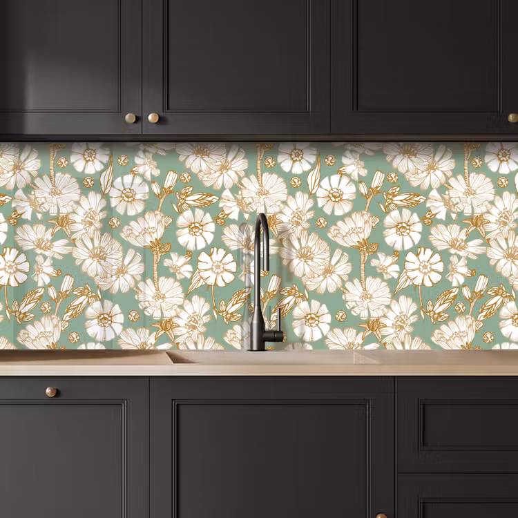 Keuken achterwand - Bloem - Art nouveau - Design — 6