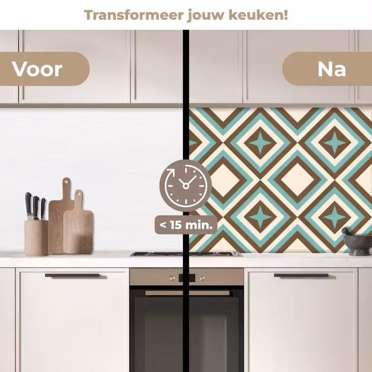 Keuken achterwand - Jaren 50 - Ster - Design — 3