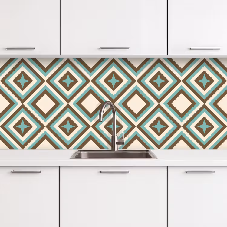 Keuken achterwand - Jaren 50 - Ster - Design — 4