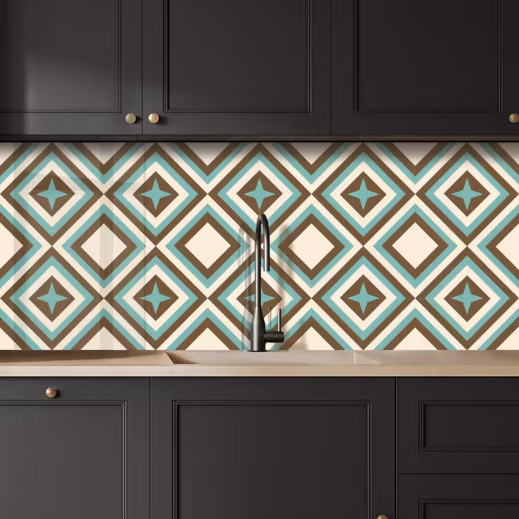 Keuken achterwand - Jaren 50 - Ster - Design — 6