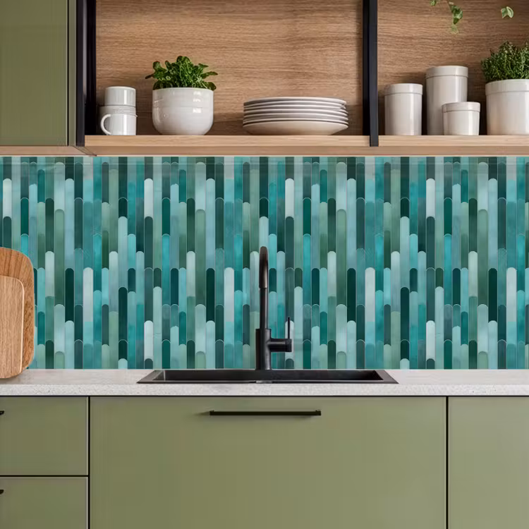 Keuken achterwand - Tegels - Langwerpig - Turquoise — 7