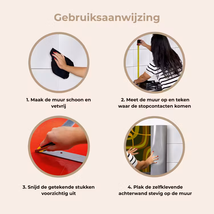 Keuken achterwand - Jaren 70 - Retro - Groen — 8