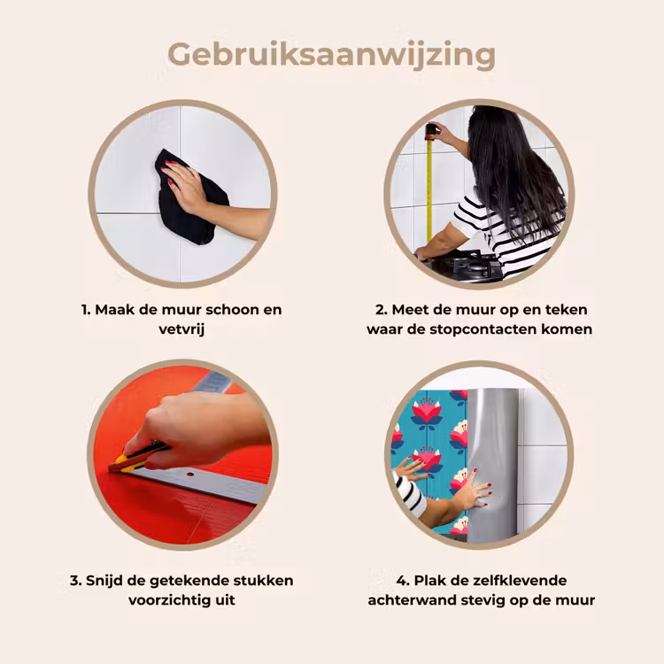 Keuken achterwand - Patronen - Retro - Bloemen - Lelie — 8