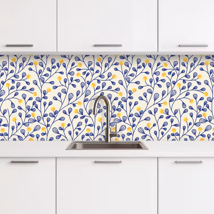 Keuken achterwand - Patronen - Geel - Minimalistisch — 4