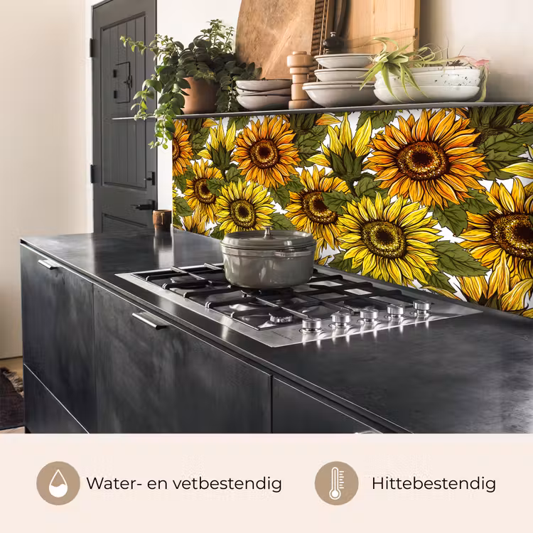 Keuken achterwand - Zonnebloem - Vintage - Design — 5