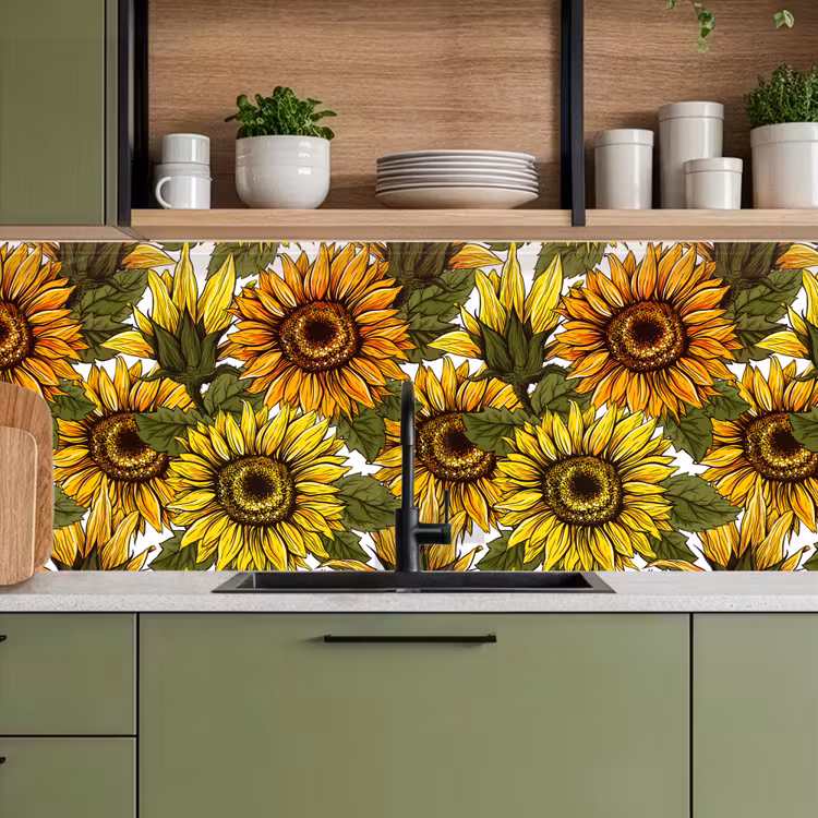 Keuken achterwand - Zonnebloem - Vintage - Design — 7