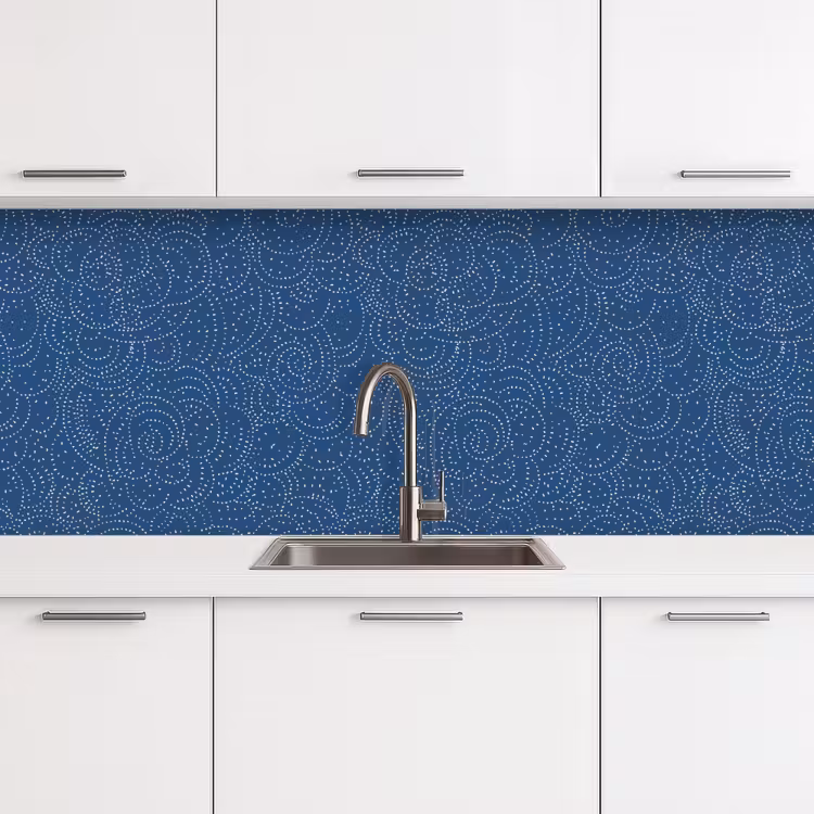 Keuken achterwand - Patroon - Blauw - Japan — 4
