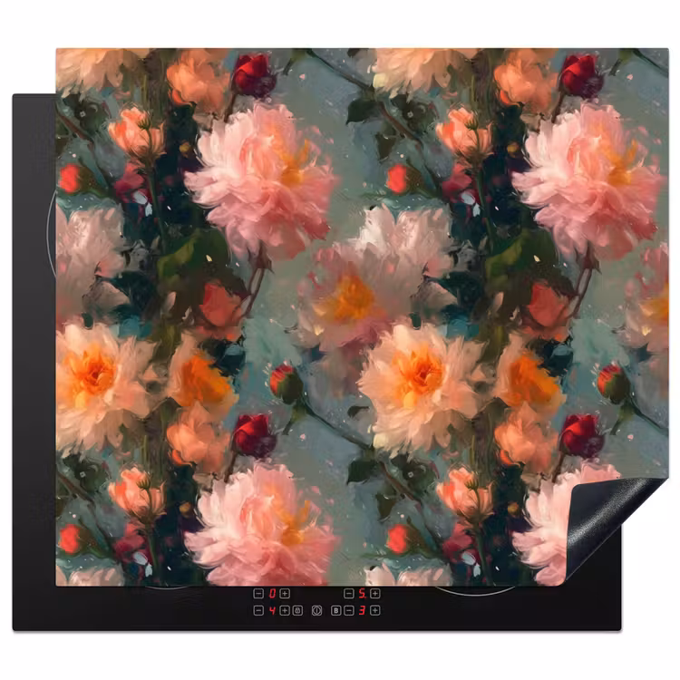 Inductie beschermer - Dahlia - Bloemen - Patroon — 1