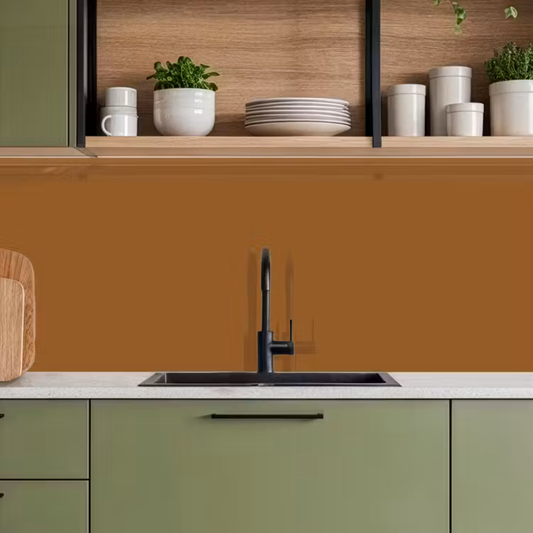 Keuken achterwand - Bruin - Aardetint - Effen kleur — 7