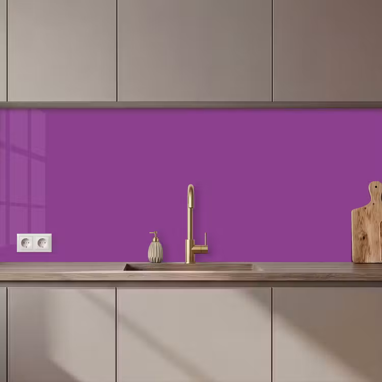 Keuken achterwand - Paars - Kleuren - Effen — 1