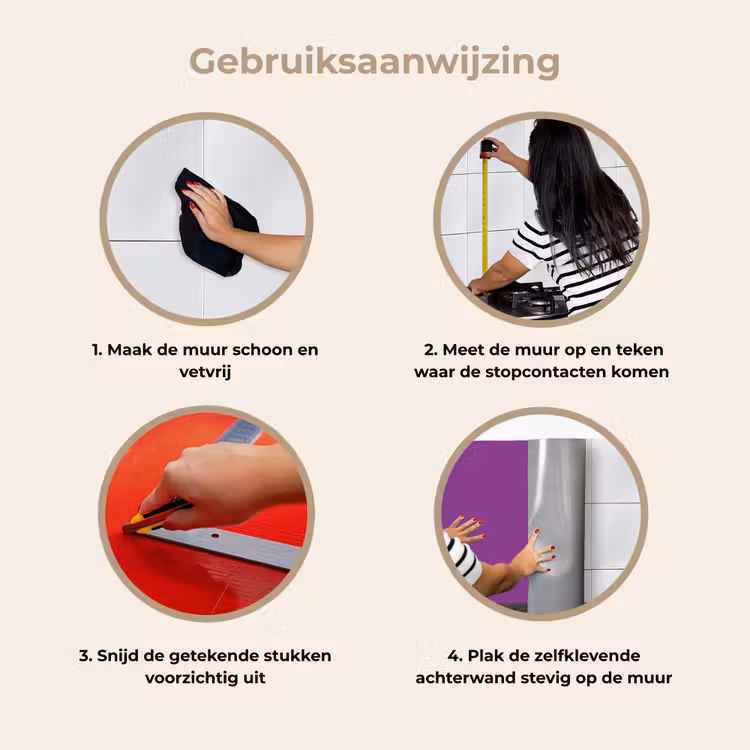 Keuken achterwand - Paars - Kleuren - Effen — 8