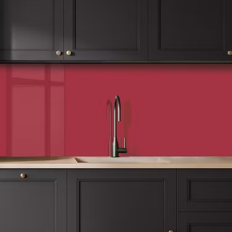 Keuken achterwand - Rood - Effen kleur — 6