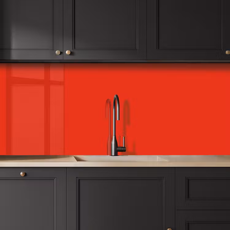 Keuken achterwand - Rood - Kleur - Effen — 6