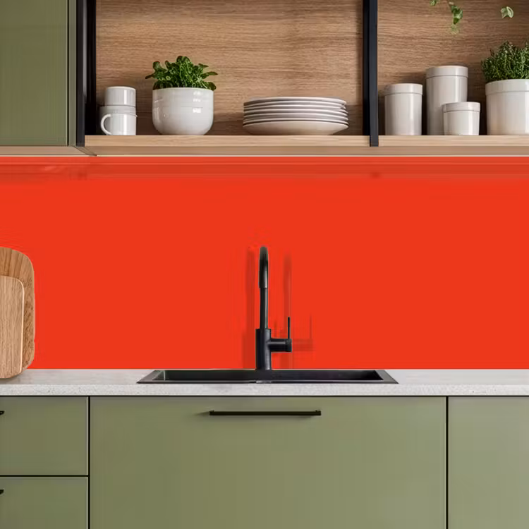 Keuken achterwand - Rood - Kleur - Effen — 7