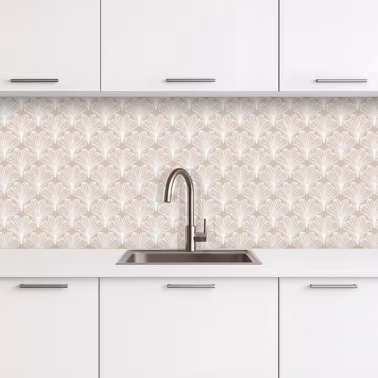 Keuken achterwand - Vintage - Waaier -Crème — 4