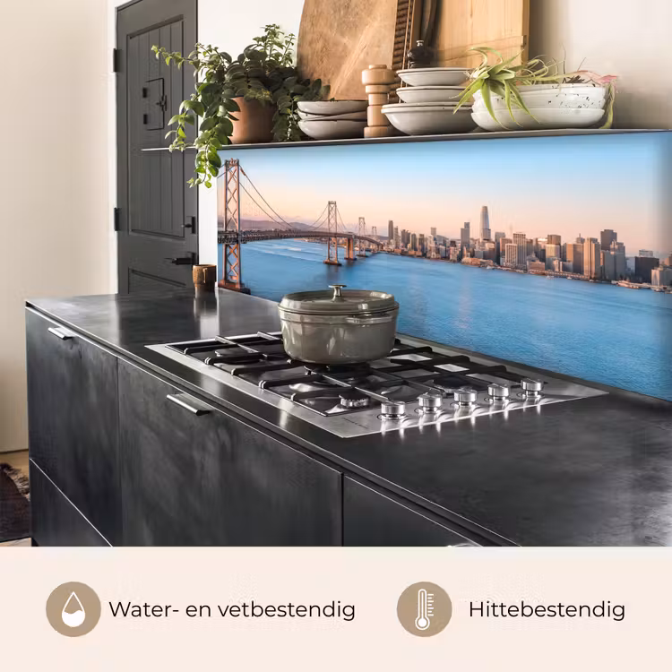 Keuken achterwand - Water - Brug - Skyline - Modern — 5