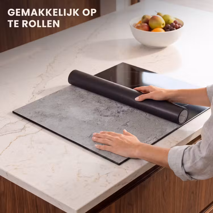Inductie beschermer - Patroon - Grijs - Oud - Beton — 7