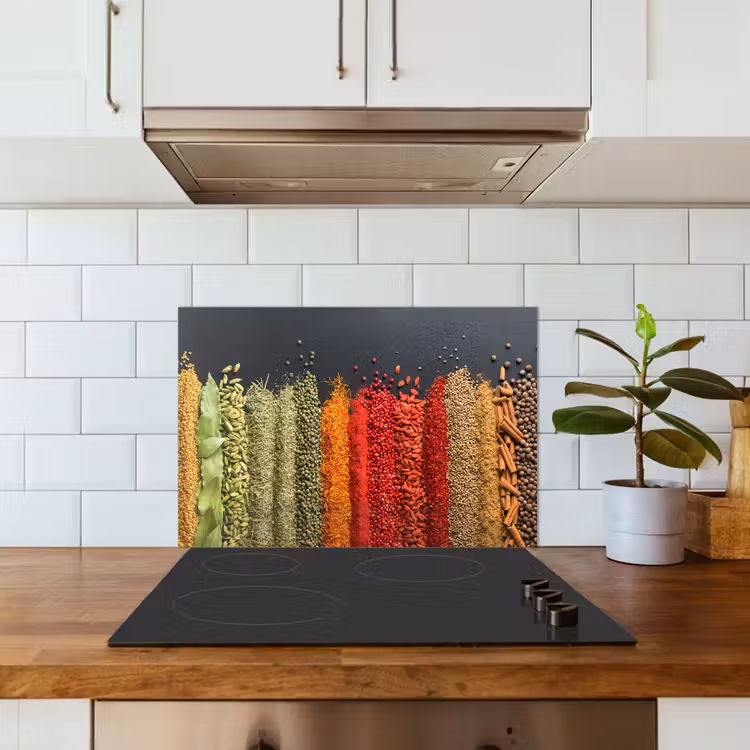 Spatscherm keuken - Specerijen - Kruiden - Banen - Regenboog — 3