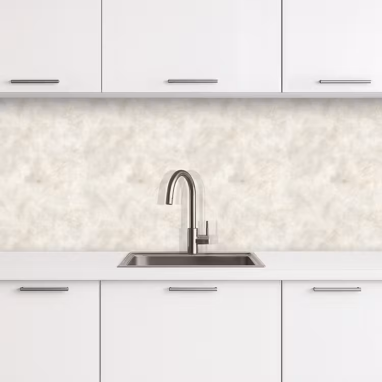 Keuken achterwand - Crèmebeige - Marmer - Aders — 4