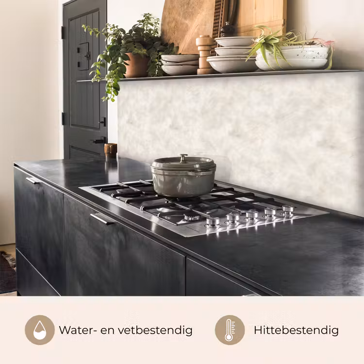 Keuken achterwand - Crèmebeige - Marmer - Aders — 5