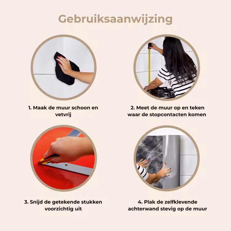 Keuken achterwand - Donkergrijs - Bliksem - Marmer — 8