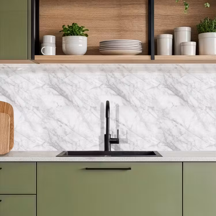 Keuken achterwand - Klassiek - Marmer - Grijs — 7
