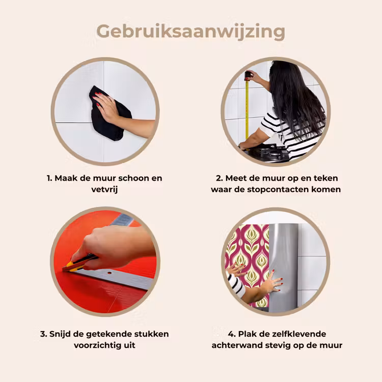 Keuken achterwand - Retro - Floraal - Paars — 8