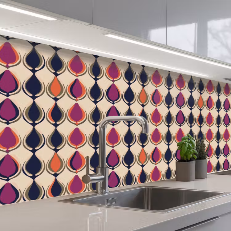 Keuken achterwand - Vintage - Retro - Kleurrijk — 2