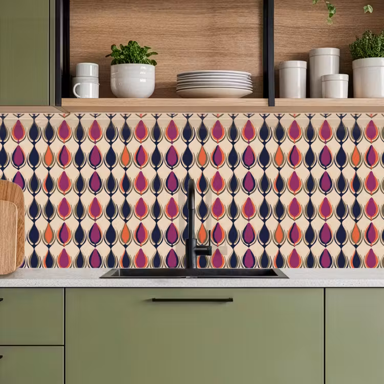 Keuken achterwand - Vintage - Retro - Kleurrijk — 7