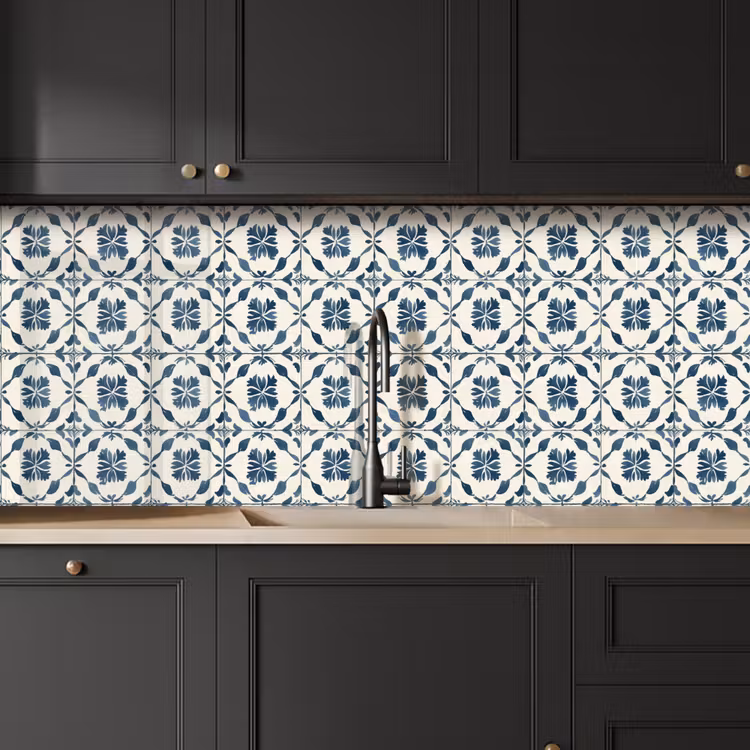 Keuken achterwand - Grafisch - Tegel - Blauw — 6