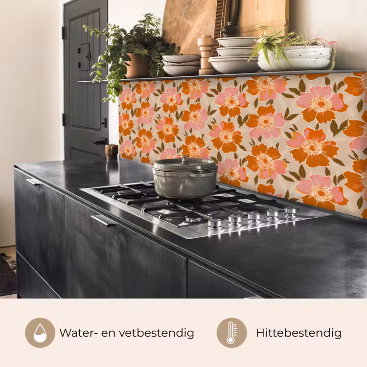 Keuken achterwand - Bloemen - Motief - Retro — 5