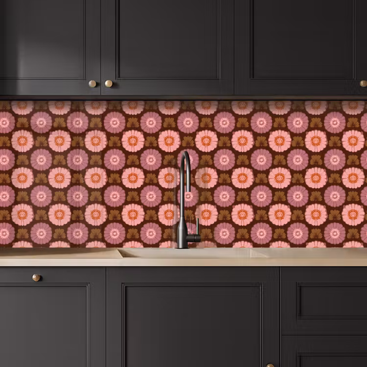 Keuken achterwand - Retro - Madelief - Roze — 6