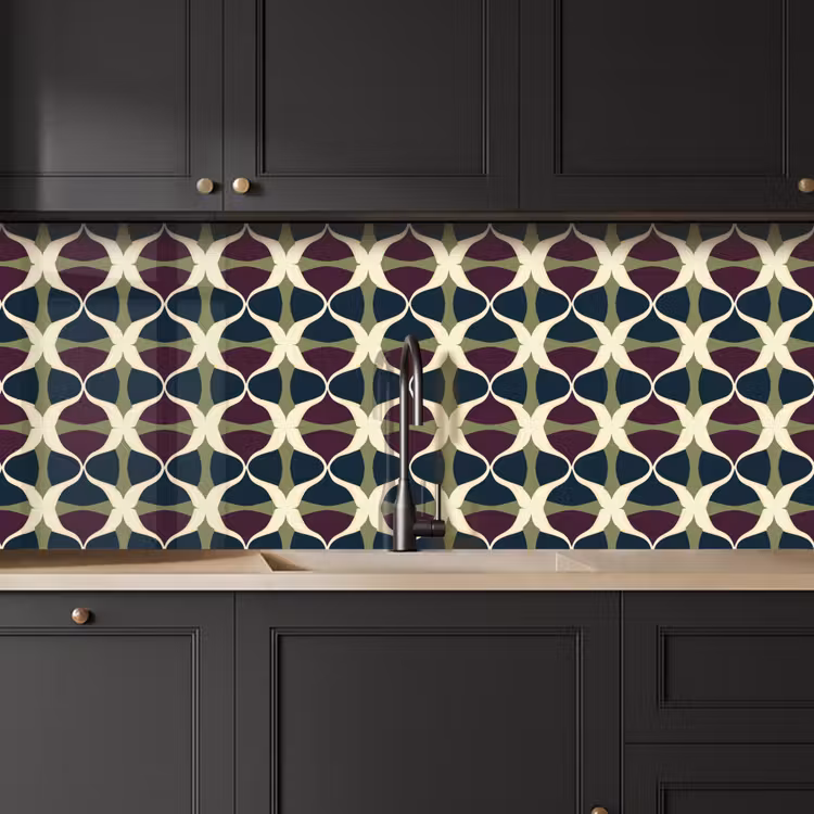 Keuken achterwand - Abstract - Retro - Kleurrijk — 6