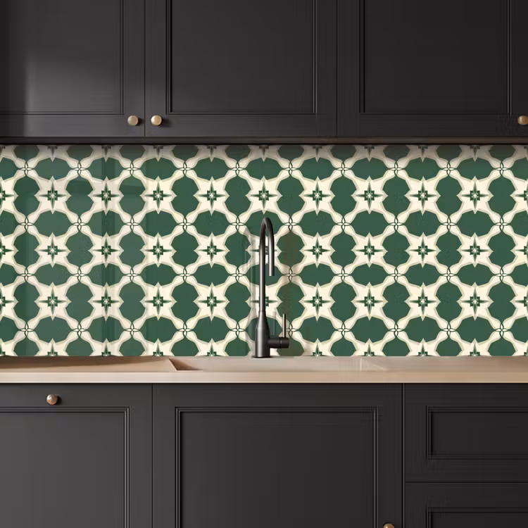 Keuken achterwand - Tegel - Klassiek - Groen — 6