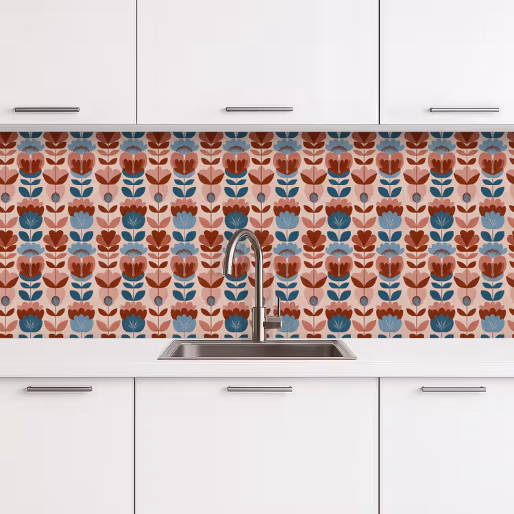 Keuken achterwand - Vintage - Motief - Kleurrijk — 4