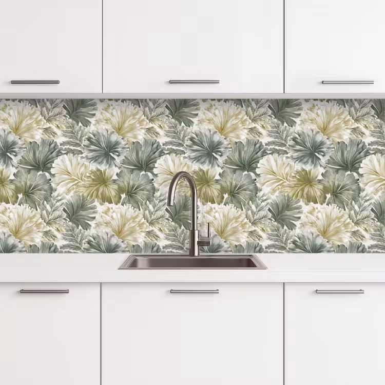 Keuken achterwand - Bladeren - Botanisch - Groen — 4