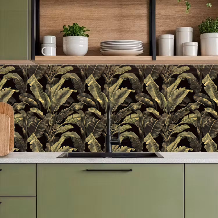 Keuken achterwand - Botanisch - Bladeren - Groen — 7