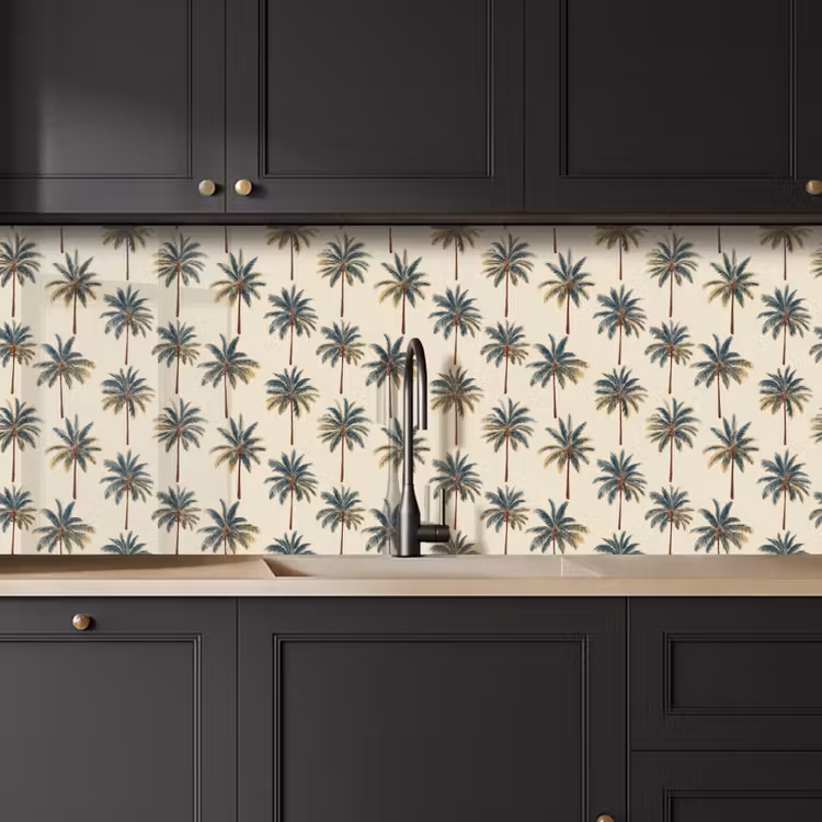 Keuken achterwand - Palmbomen - Tropisch - Groen — 6