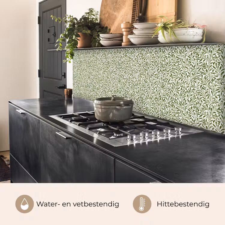 Keuken achterwand - Botanisch - Takken - Groen — 5
