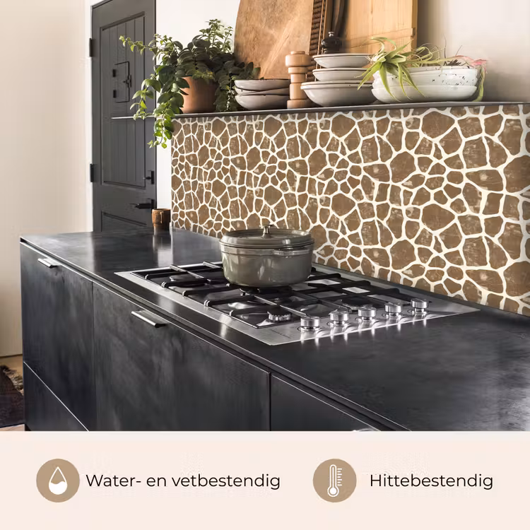 Keuken achterwand - Giraf - Klassiek - Bruin — 5
