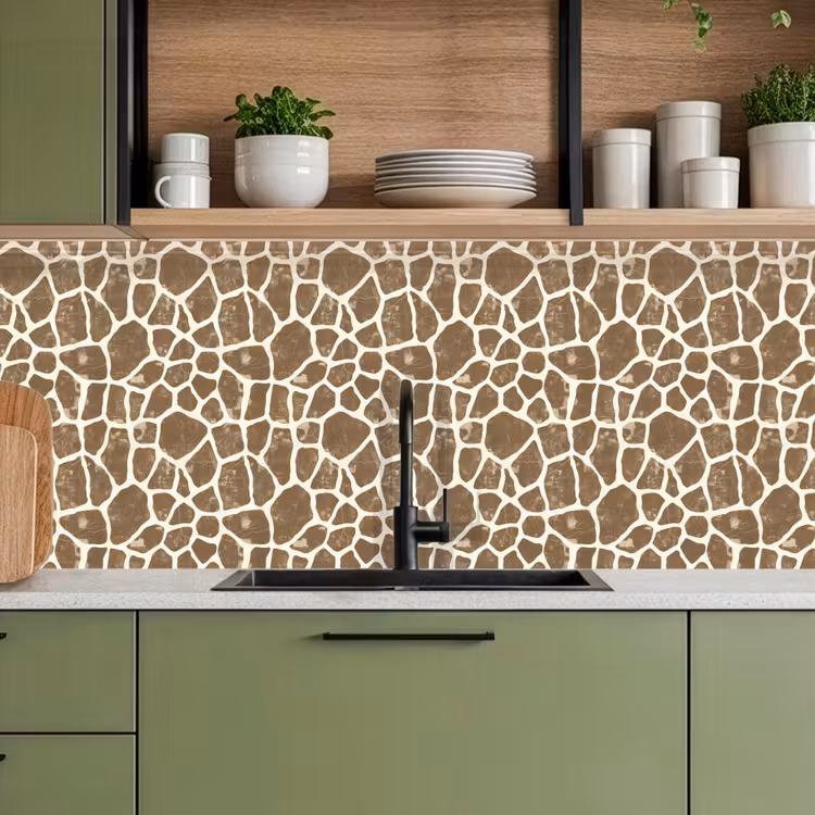 Keuken achterwand - Giraf - Klassiek - Bruin — 7