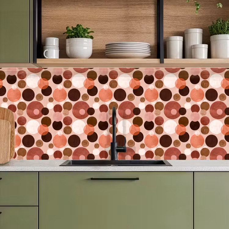 Keuken achterwand - Cirkels - Modern - Kleurrijk — 7