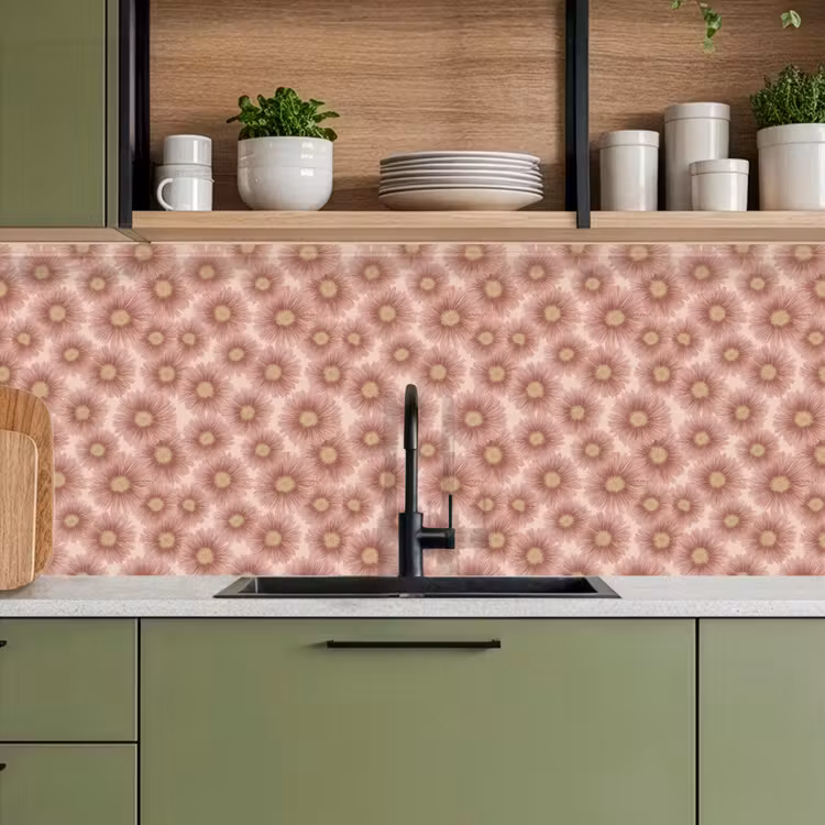 Keuken achterwand - Gerbera - Bloemen - Roze — 7