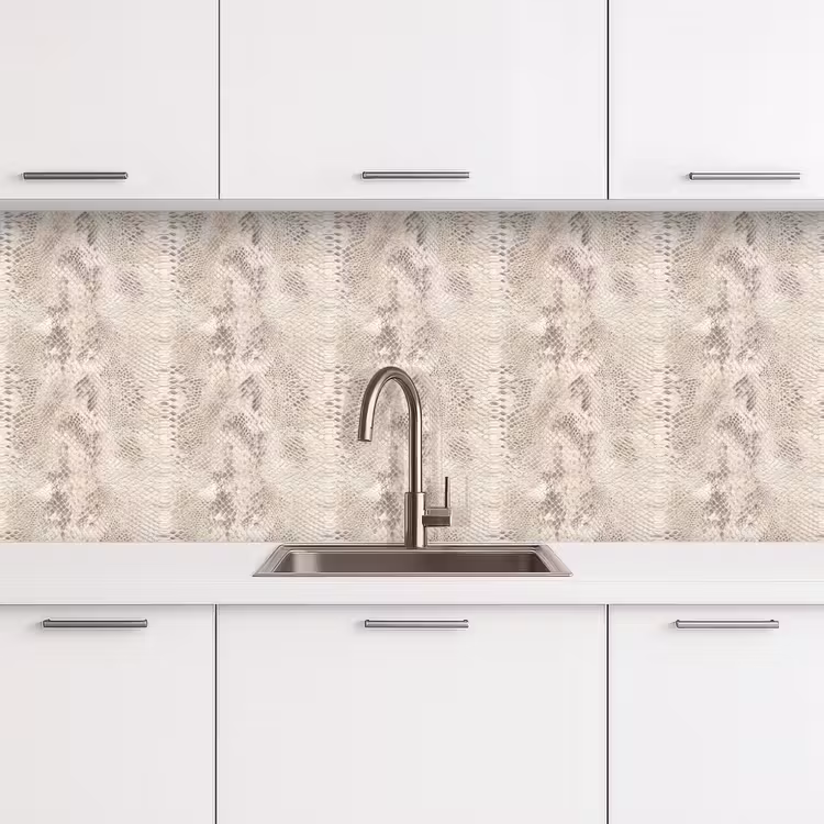 Keuken achterwand - Slang - Patroon - Beige — 4