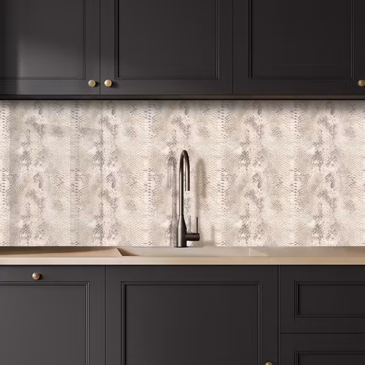 Keuken achterwand - Slang - Patroon - Beige — 6